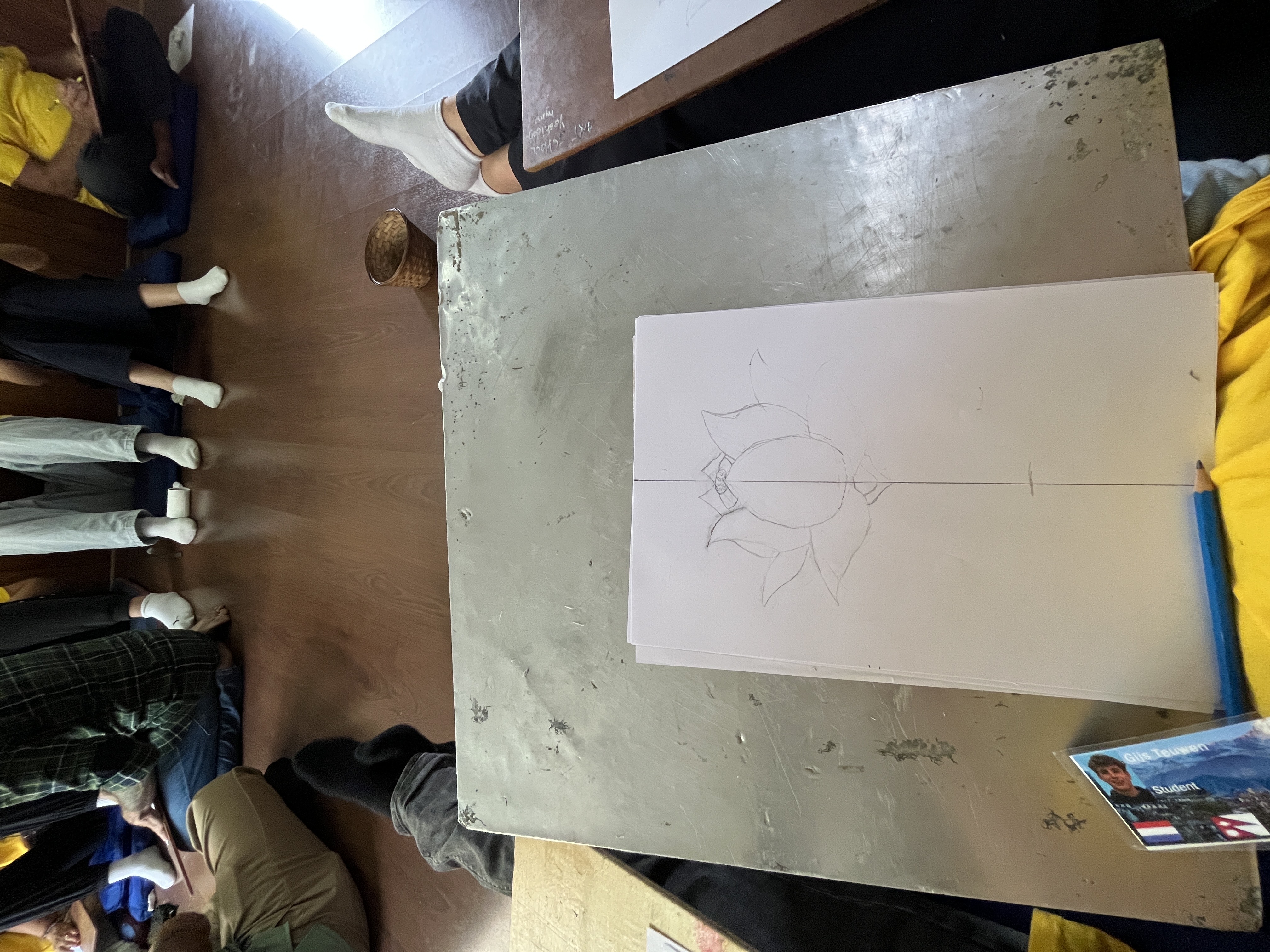 de lotusbloem schetsen